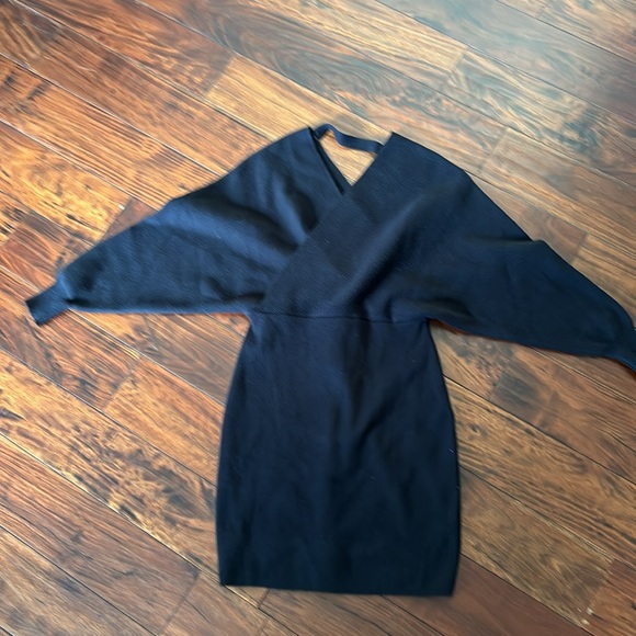 Zonsaoja | Women's Sweater Dress V Neck Long Sleeve Backless - Picture 6 of 15